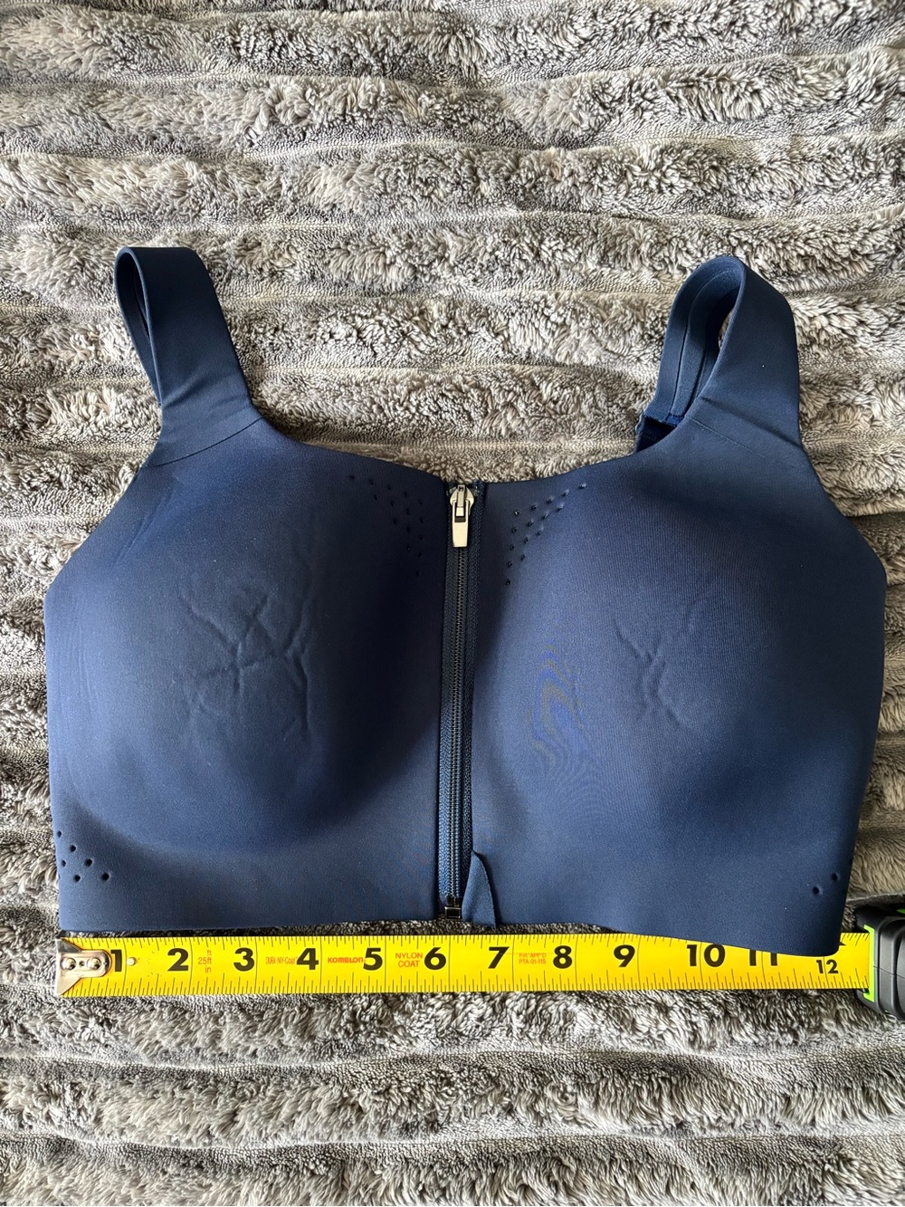 VSX Featherweight Max Front-Zip Wireless Sports Bra - Navy 32DDD